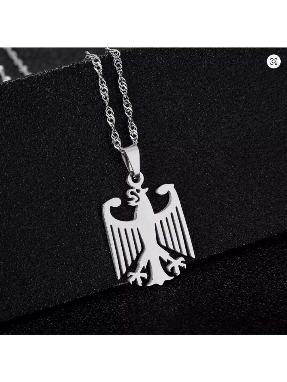 Bundesrepublik Deutschland German Eagle Necklace stainless steel biker jewelry